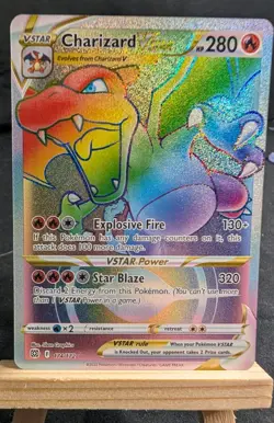 Pokemon Charizard VSTAR 174/172 Secret Rainbow Rare Brilliant Stars Holo - Image 1