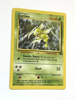 Scyther 26/64 Rare Jungle Pokemon Card LP/NM Light Play +, Near Mint - - Image 3