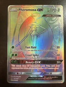 Pheromosa GX 158/156 Pokemon TCG Ultra Prism LP (back dings) - Image 1