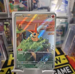 Pokemon TCG Victini SVP 208 Full Art Illustration Black Star Promo Rare Holo🤩♨ - Image 1