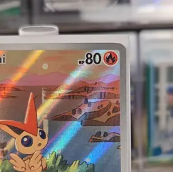 Pokemon TCG Victini SVP 208 Full Art Illustration Black Star Promo Rare Holo🤩♨ - Image 4