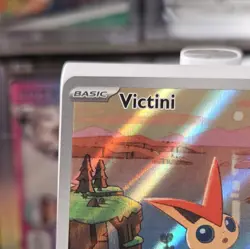 Pokemon TCG Victini SVP 208 Full Art Illustration Black Star Promo Rare Holo🤩♨ - Image 5
