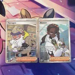 Pokemon TCG | Tarragon 116/088 & Naveen 112/088 Perfect Order Full Art Trainers - Image 1