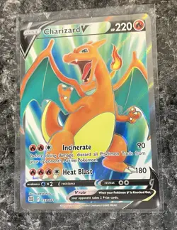 Pokemon TCG Charizard V Full Art 153/172 Brilliant Stars Ultra Rare NM - Image 1