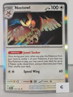 Noctowl - Stellar Crown - 115/142 - Pokemon TCG - Rare - C - Image 2