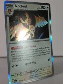 Noctowl - Stellar Crown - 115/142 - Pokemon TCG - Rare - C - Image 3