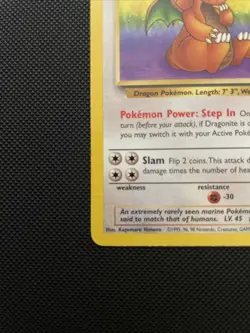 Pokemon Dragonite Fossil Rare Unlimited Regular 19/62 100 HP Pokemon TCG - Image 5