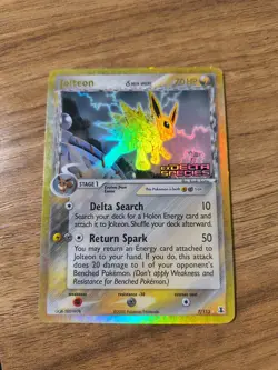 Jolteon EX Delta Species Reverse Holo Stamped 7/113 Pokemon Card - LP - Image 1