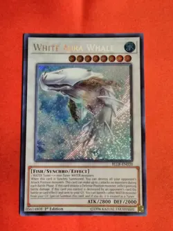 Yu-Gi-Oh! White Aura Whale - BLLR-EN020 1st Edition SCR - Unplayed Mint+ - Image 1