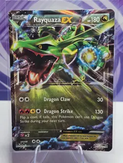 Rayquaza EX XY73 XY Promos Black Star Holo Pokemon Card - Image 1