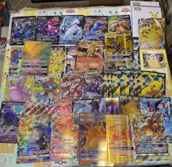 HUGE Pokemon JUMBO Card Lot w/binders First Partners, Charizard & More - Image 1
