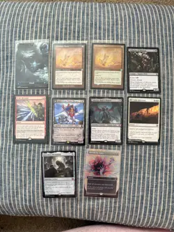 mtg 10 card lot, foil, borderless, retro, beyond the quiet, edge of eternities - Image 1