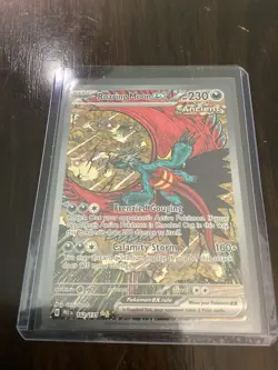 Pokemon TCG Prismatic Evolutions Roaring Moon EX SIR Holo Card 162/131 NM+ - Image 2