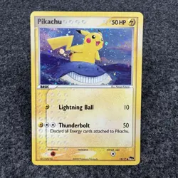 Pikachu 12/17 Pop Series 5 Holo Inverted Back Error Pokemon Card - Image 1