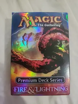 Magic The Gathering Premium Deck Series Fire And Lightning 60-Card Foil New - Image 1