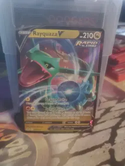 Pokemon TCG Rayquaza V Crown Zenith 100/159 Holo Ultra Rare - Image 1