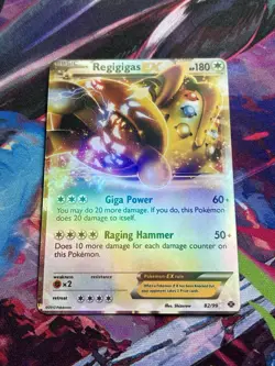 Pokemon TCG Regigigas EX 82/99 Next Destinies Ultra Rare Holo Basic 180 HP - Image 1