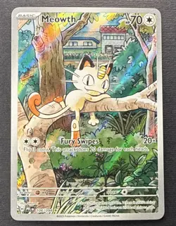 Pokemon Meowth 106/094 Phantasmal Flames Illustration Holo Rare 🔥🔥🔥 - Image 1