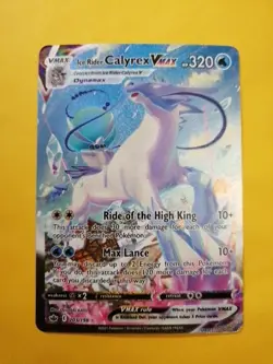 Ice Rider Calyrex Vmax 203/198 Pokemon Chilling Reign Alternate Art Rare LP - Image 1