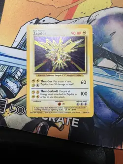 Pokemon TCG Zapdos Base Set Unlimited 16/102 Holo Rare - Image 1