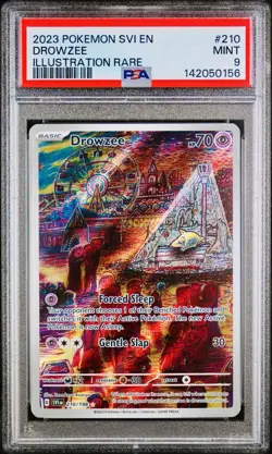 POKEMON PSA 9 DROWZEE ILLUSTRATION RARE 210/198 SCARLET e VIOLET ENGLISH 2023! - Image 1