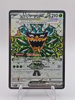 Pokemon Teal Mask Ogerpon ex 190/167 Sv06: Twilight Masquerade Holo - Image 1