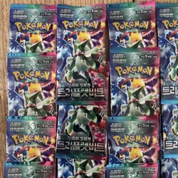 15x KOREAN POKEMON TCG SCARLET & VIOLET TRIPLE BEAT 10 SEALED BOOSTER PACKS - Image 2