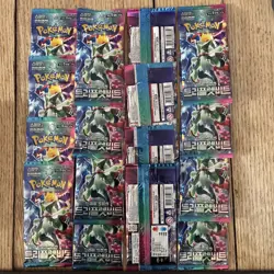 15x KOREAN POKEMON TCG SCARLET & VIOLET TRIPLE BEAT 10 SEALED BOOSTER PACKS - Image 4