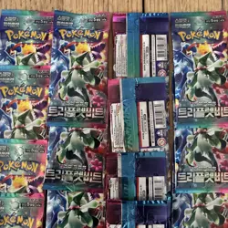 15x KOREAN POKEMON TCG SCARLET & VIOLET TRIPLE BEAT 10 SEALED BOOSTER PACKS - Image 5