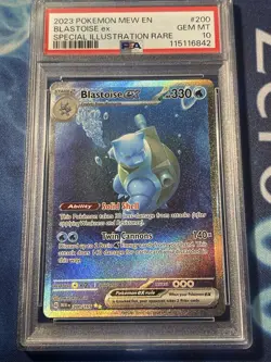 PSA 10 Blastoise ex 151 Special Illustration Rare Gem MT 200/165 Pokemon TCG - Image 1