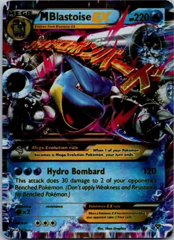 Pokemon XY Base Set M Blastoise EX 30/146 Holo - Image 1