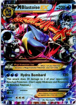 Pokemon XY Base Set M Blastoise EX 30/146 Holo - Image 2