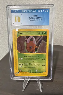 Pinsir Pokemon 2003 Aquapolis 101/147 Non- Holo CGC Gem Mint 10 - Image 2