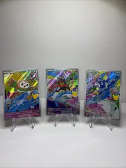 Pokemon TCG First Partner Illustration Collection Series 1 Alola GEN 7 Starters - Image 1