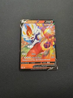 Pokemon TCG Cinderace V 044/264 SWSH08: Fusion Strike Ultra Rare Near Mint - Image 2