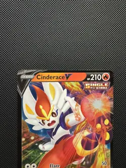 Pokemon TCG Cinderace V 044/264 SWSH08: Fusion Strike Ultra Rare Near Mint - Image 3