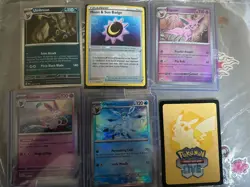Pokemon TCG Eeveelution Holo Set (10 Holos) – Eevee + All Evolutions + Moon & Su - Image 2