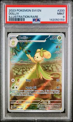 POKEMON PSA 9 DOLLIV ILLUSTRATION RARE 200/198 SCARLET e VIOLET ENGLISH 2023 - Image 1