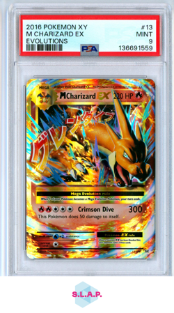 M CHARIZARD EX EVOLUTIONS POKEMON XY EVOLUTIONS 2016 13 PSA 9 - Image 1