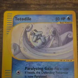 Totodile 135/165 Expedition Base Set Reverse Holo Basic 50 HP English Pokemon T… - Image 5