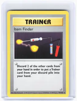 1999 Pokemon—Item Finder #74/102 Base Set (Shadowless)—Nonfoil [Lightly Played] - Image 1