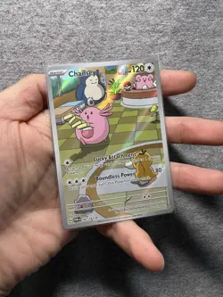 Pokemon Chansey 187/167 Sv06 Twilight Masquerade Illustration Rare Holo 120 HP - Image 1