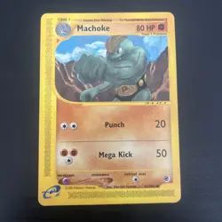Machoke 85/165 Expedition Pokemon TCG 2002 E-Reader - LP - Image 1