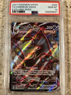 Umbreon Vmax 095/203 Evolving Skies Pokemon PSA 10 - Image 1