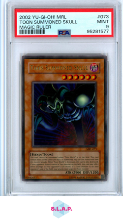 TOON SUMMONED SKULL MAGIC RULER YU-GI-OH! MRL-MAGIC RULER 2002 073 PSA 9 - Image 1
