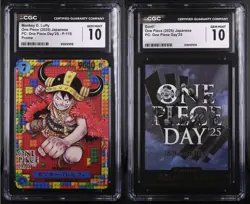 One Piece Monkey D. Luffy P-110 One Piece Day 25 CGC10 + Don!! - Image 1