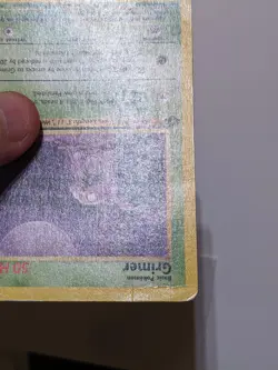 Grimer 48/62 1st Edition Fossil Pokemon Card WOTC - MP - Image 3