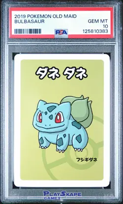 Pokemon Card PSA 10 Bulbasaur Old Maid Game Japanese 2019 #2 - Image 1