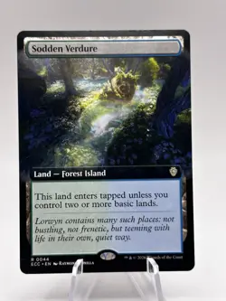 Sodden Verdure 0044 Extended Art Commander: Lorwyn Eclipsed ECC MTG NM - Image 1