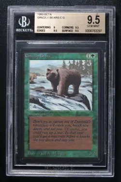 Grizzly Bears BGS 9.5 Beta MTG Graded Magic Card - Image 1